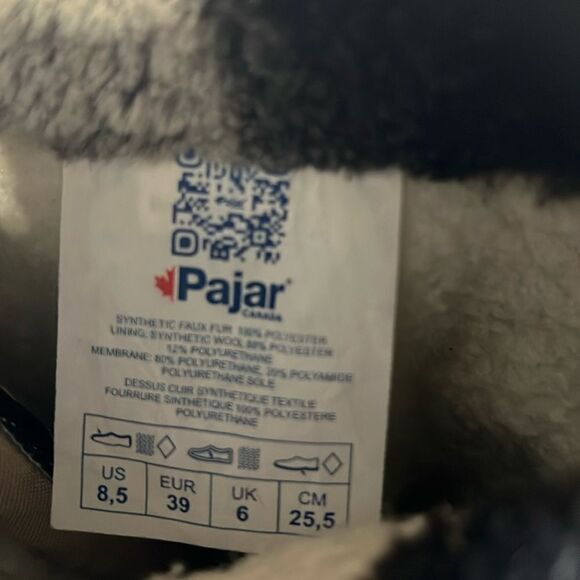 Pajar Canada "Toboggan 2.0" Tall Nylon Boots dark blue size 8.5 - Picture 6 of 16